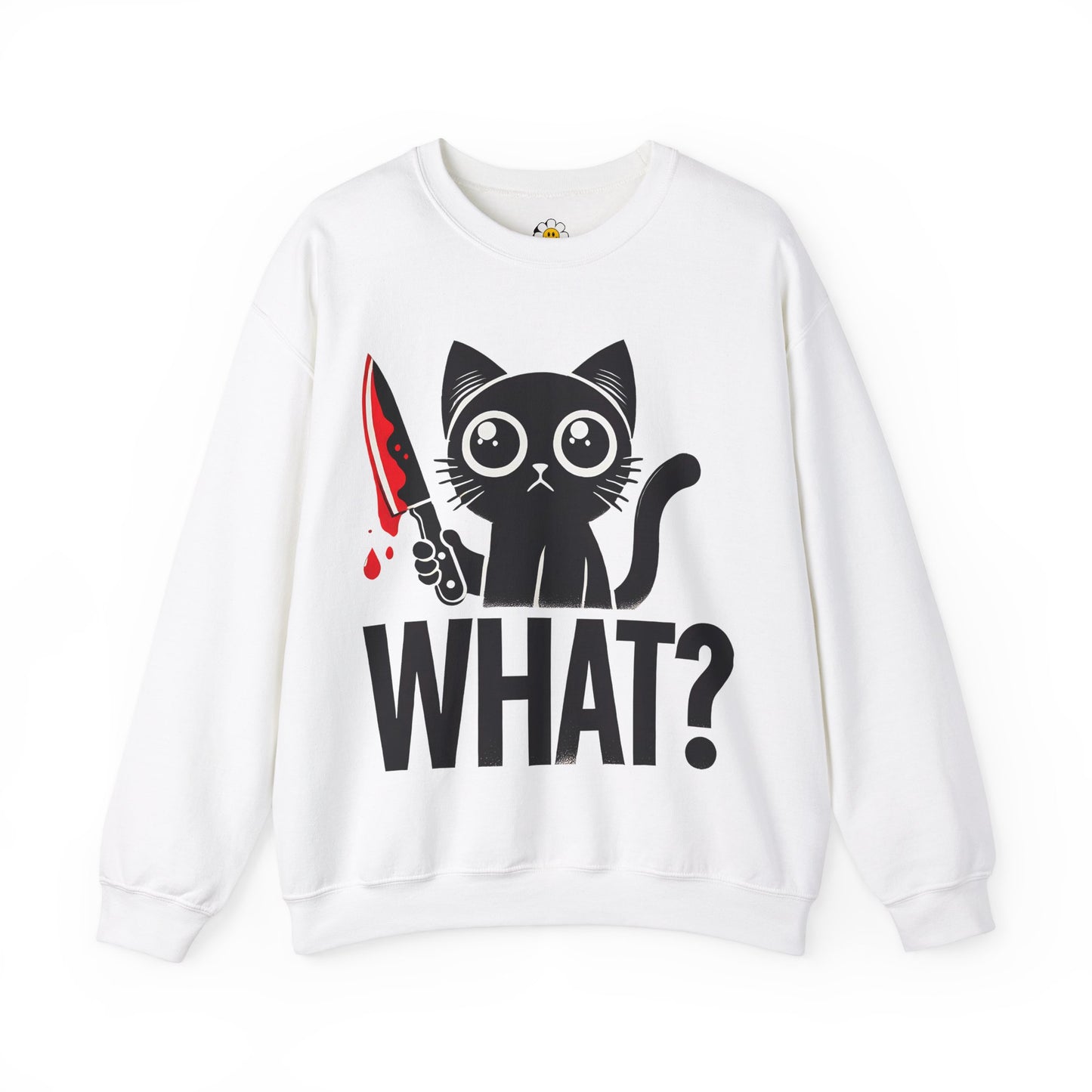 What Funny Cat Lover Sarcasm Premium Unisex Heavy Blend Crewneck Sweatshirt