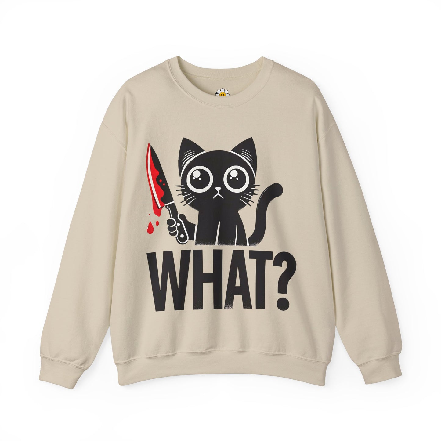 What Funny Cat Lover Sarcasm Premium Unisex Heavy Blend Crewneck Sweatshirt