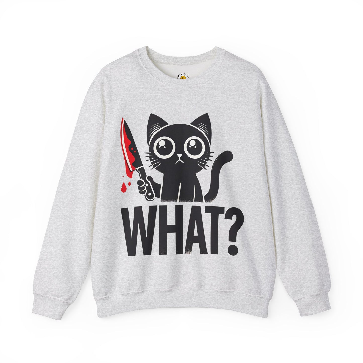 What Funny Cat Lover Sarcasm Premium Unisex Heavy Blend Crewneck Sweatshirt