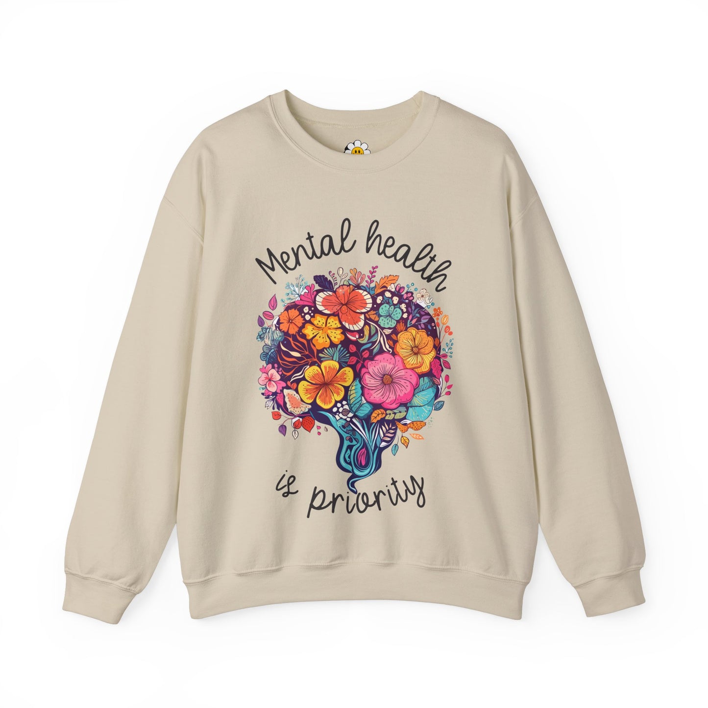 Mental Health is a Priority Unisex Heavy Blend Crewneck Sweatshirt