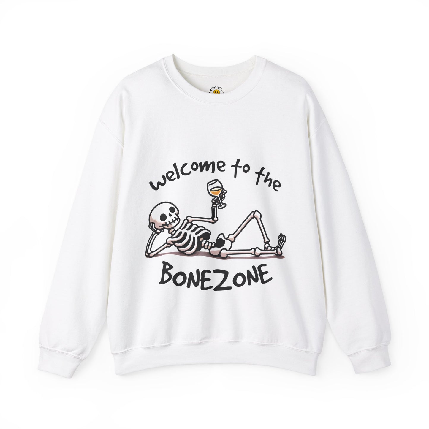 Welcome To The Bone Zone Funny Skeleton Sarcasm Premium Unisex Heavy Blend Crewneck Sweatshirt