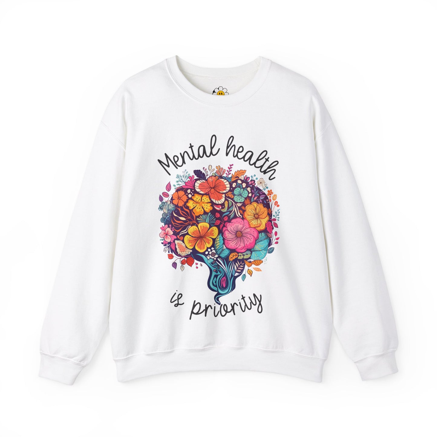 Mental Health is a Priority Unisex Heavy Blend Crewneck Sweatshirt