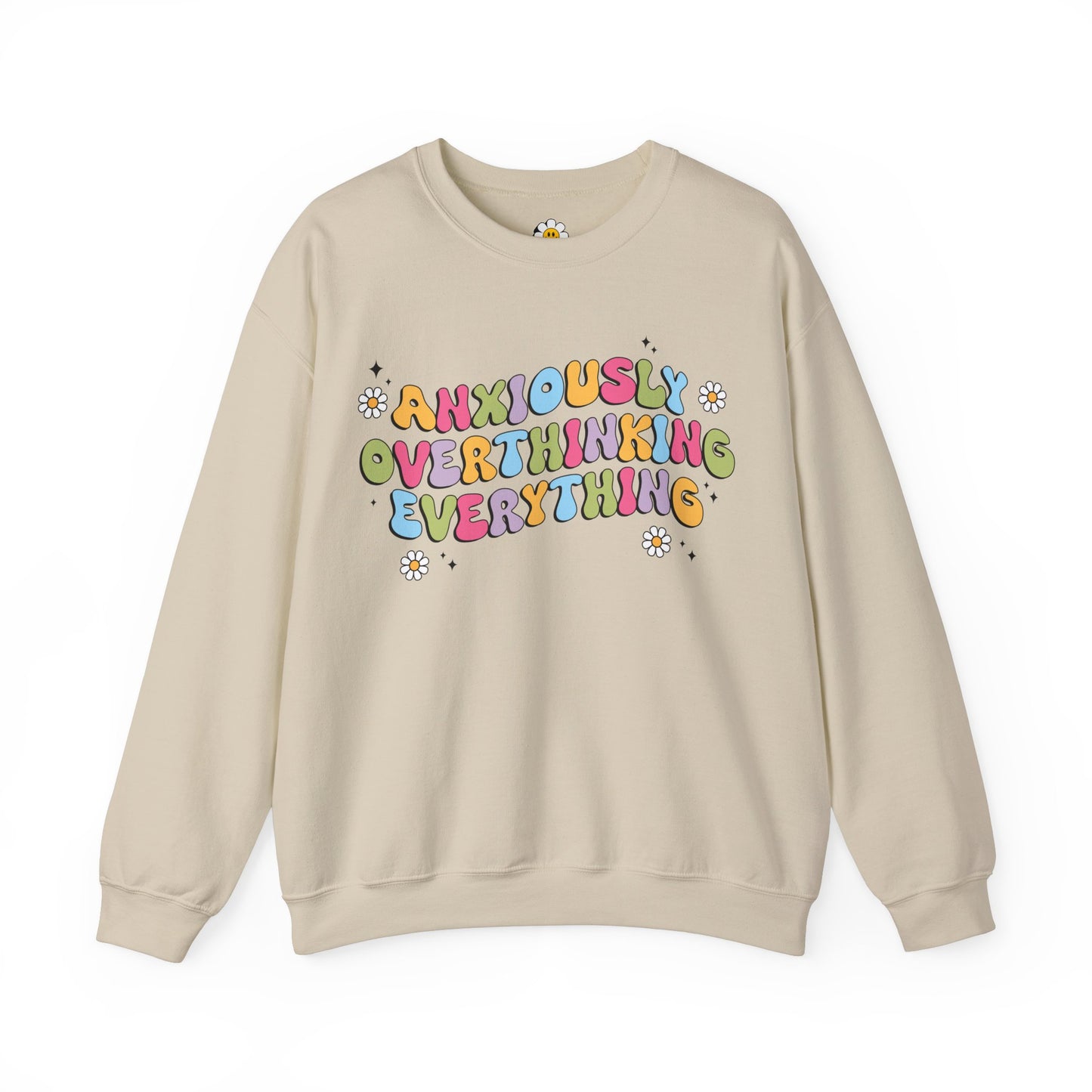 Anxiously Overthinking Everything Cute Premium Unisex Heavy Blend Crewneck Sweatshirt