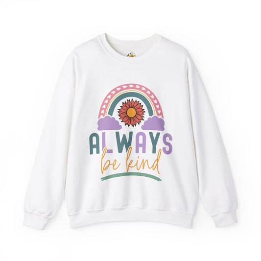 Always Be Kind Cute Mental Health Unisex Heavy Blend Crewneck Sweatshirt