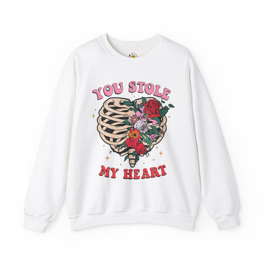 You Stole My Heart Cute Valentines Day Premium Unisex Heavy Blend Crewneck Sweatshirt