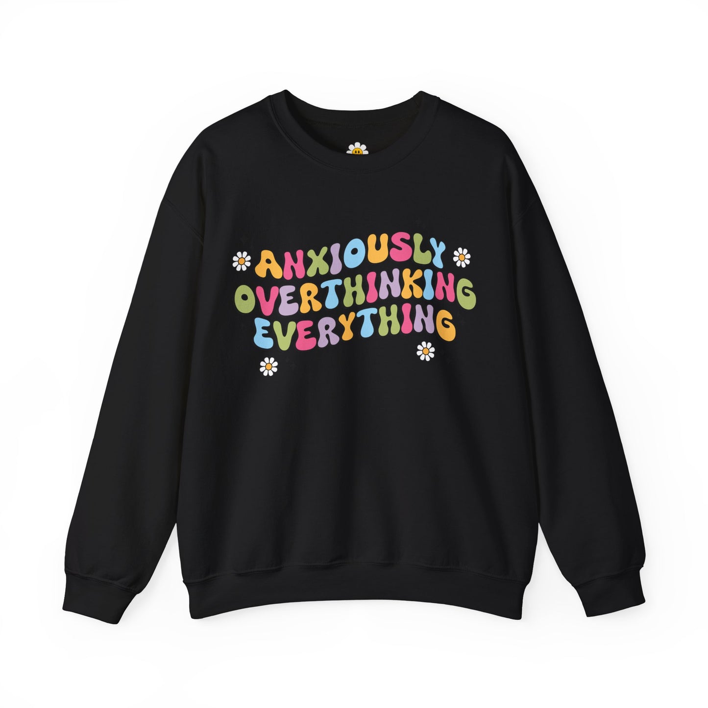 Anxiously Overthinking Everything Cute Premium Unisex Heavy Blend Crewneck Sweatshirt