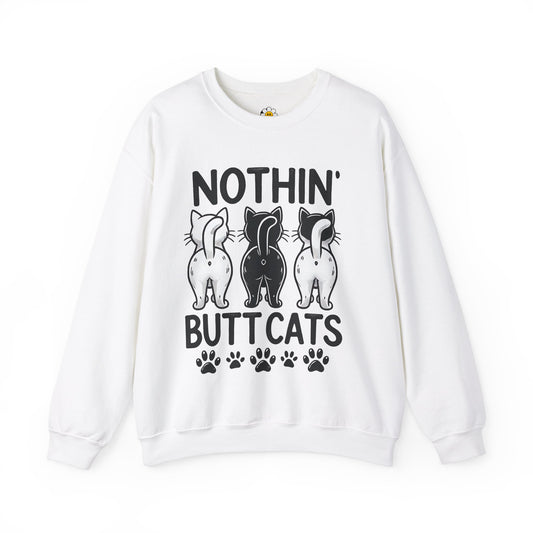 Nothing Butt Cats Funny Cat Lover Sarcasm Premium Unisex Heavy Blend Crewneck Sweatshirt